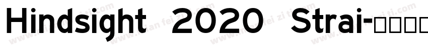 Hindsight 2020 Strai字体转换
